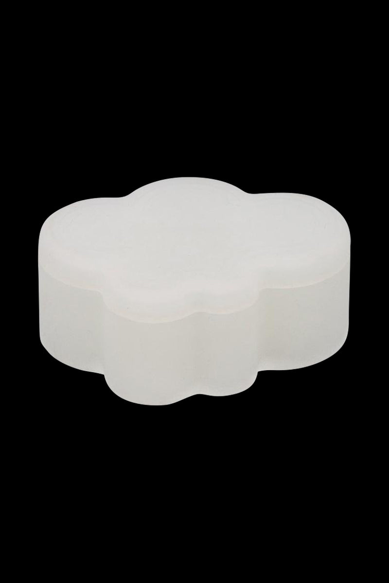 A close-up of the Silicone Cloud Stash Container – 22mL, showing its soft, rounded cloud shape against a plain white backdrop.