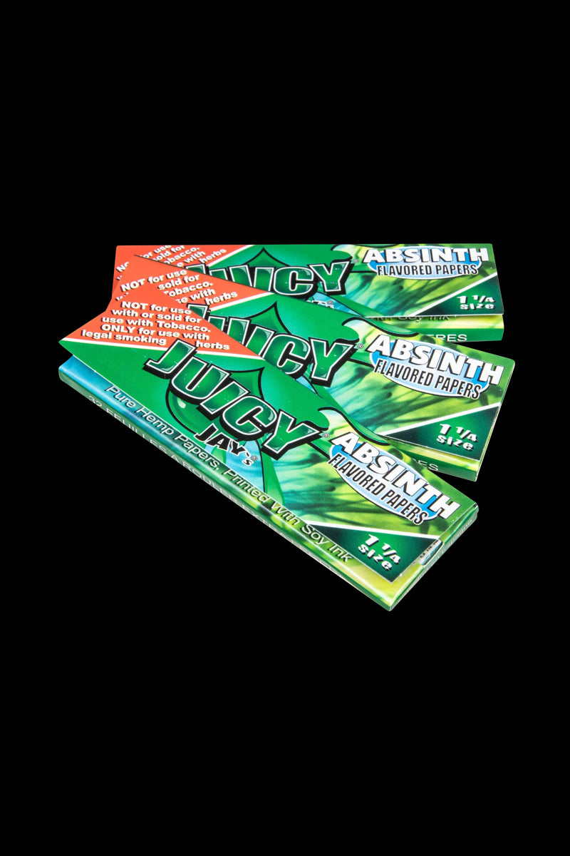 A close-up of the Classic 1-1/4" Size Flavored Rolling Papers package, displaying bold branding against a neutral backdrop.