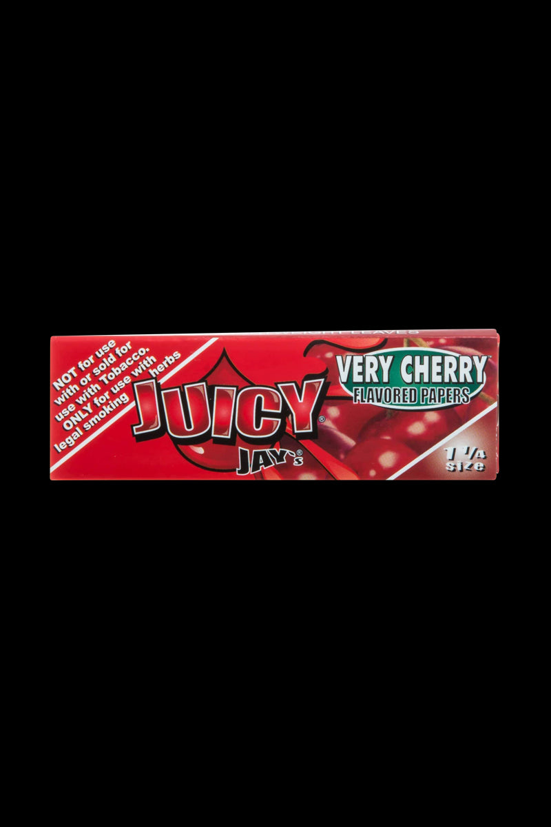 Front view of the Classic 1-1/4" Size Flavored Rolling Papers package, displaying bright lettering on a vibrant red background.