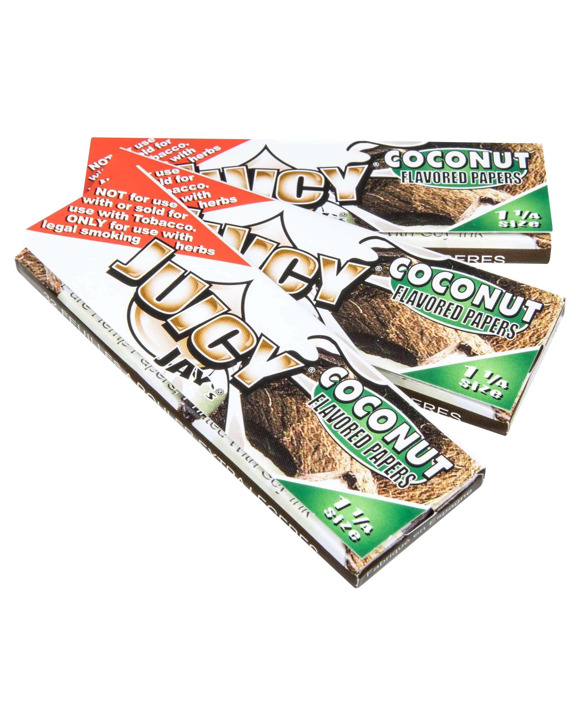 Front view of the Classic 1-1/4" Size Flavored Rolling Papers package, showing colorful branding and text on a black background.