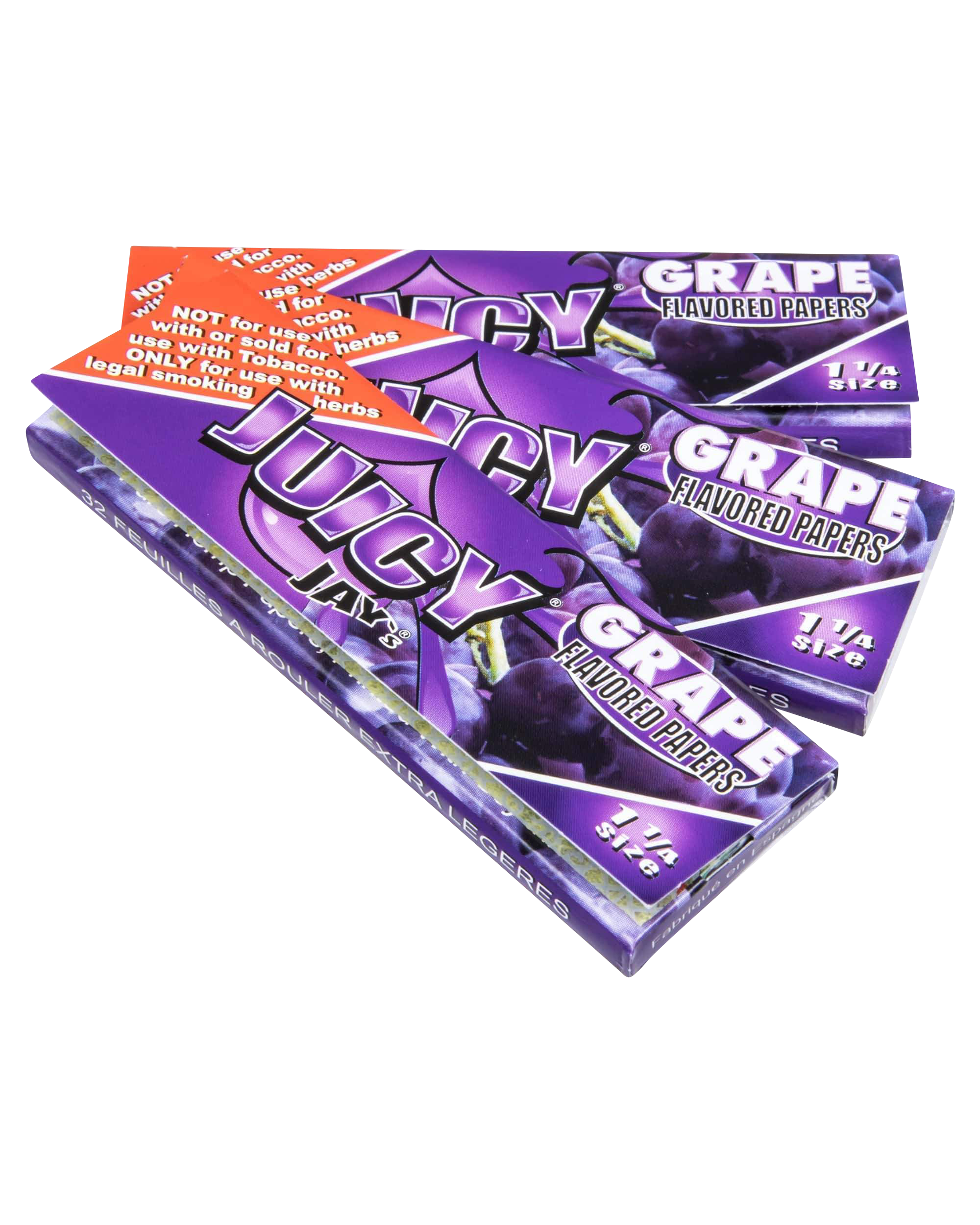 Classic 1-1/4" Size Flavored Rolling Papers displayed at a slight angle, showing the colorful branding and packaging details.