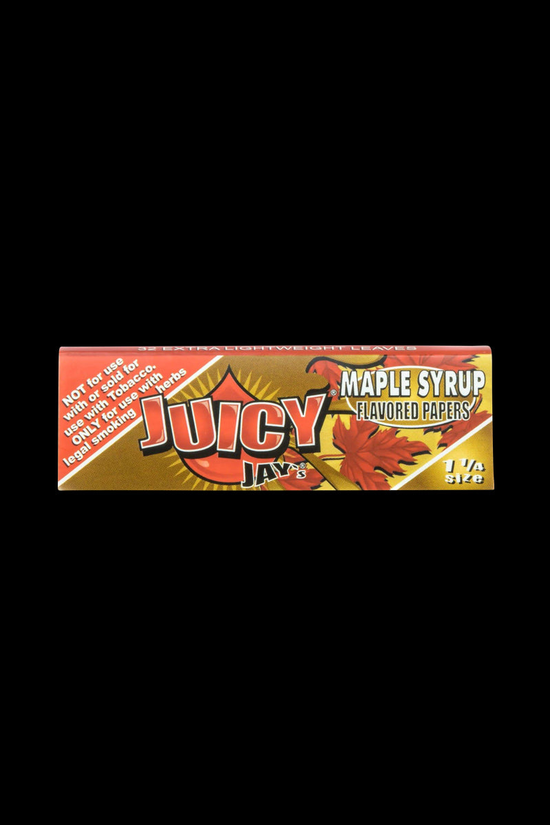 Front view of the Classic 1-1/4" Size Flavored Rolling Papers package with a bright red and white design.