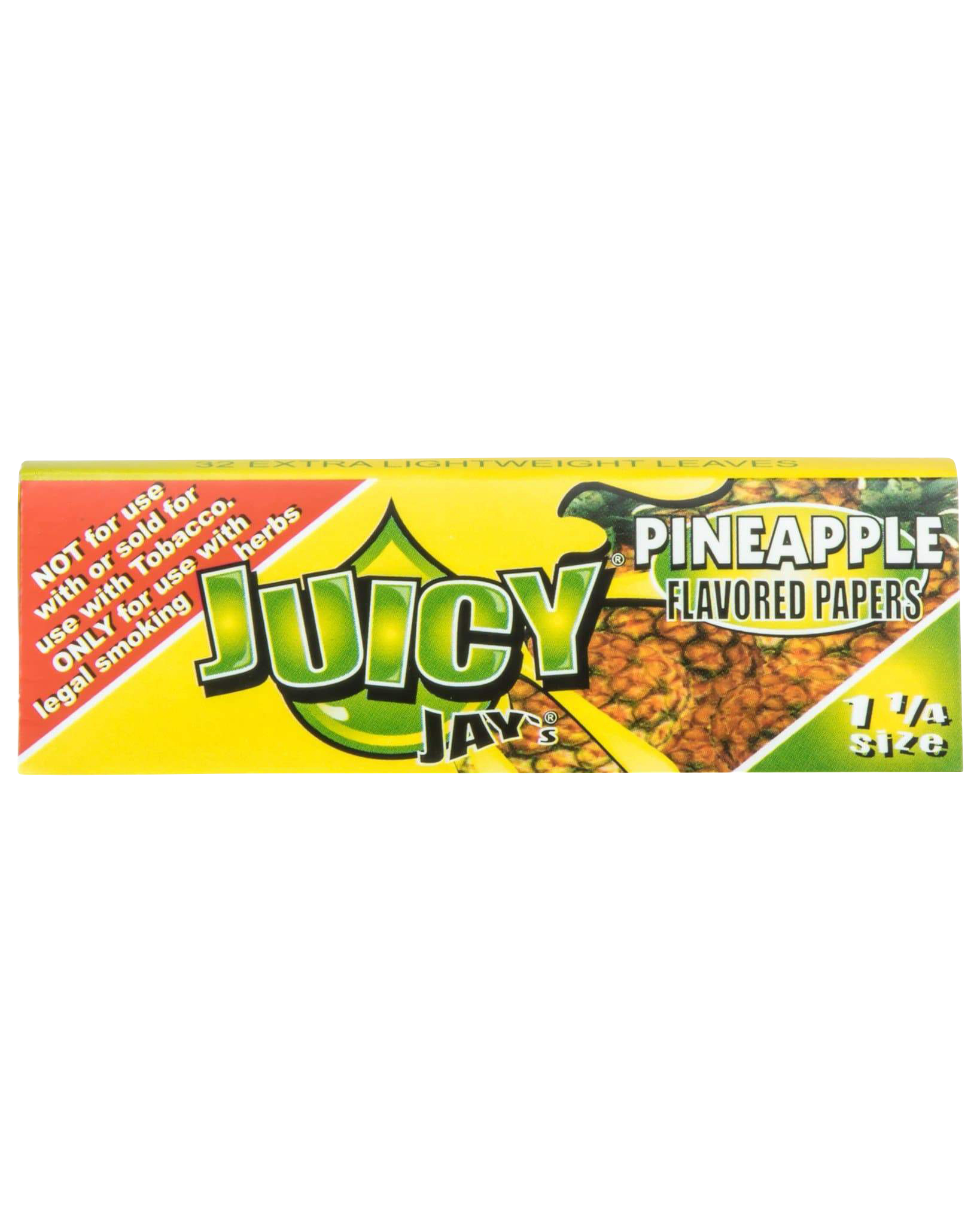 Front view of a pack of Classic 1-1/4" Size Flavored Rolling Papers with a light background and bold, colorful branding.