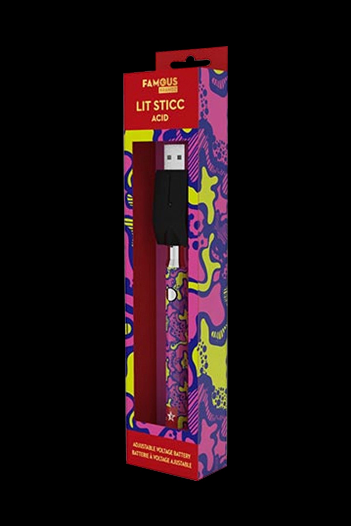 Famous Brandz Famous Design Lit Sticc Adjustable Voltage Battery - 24 Pack