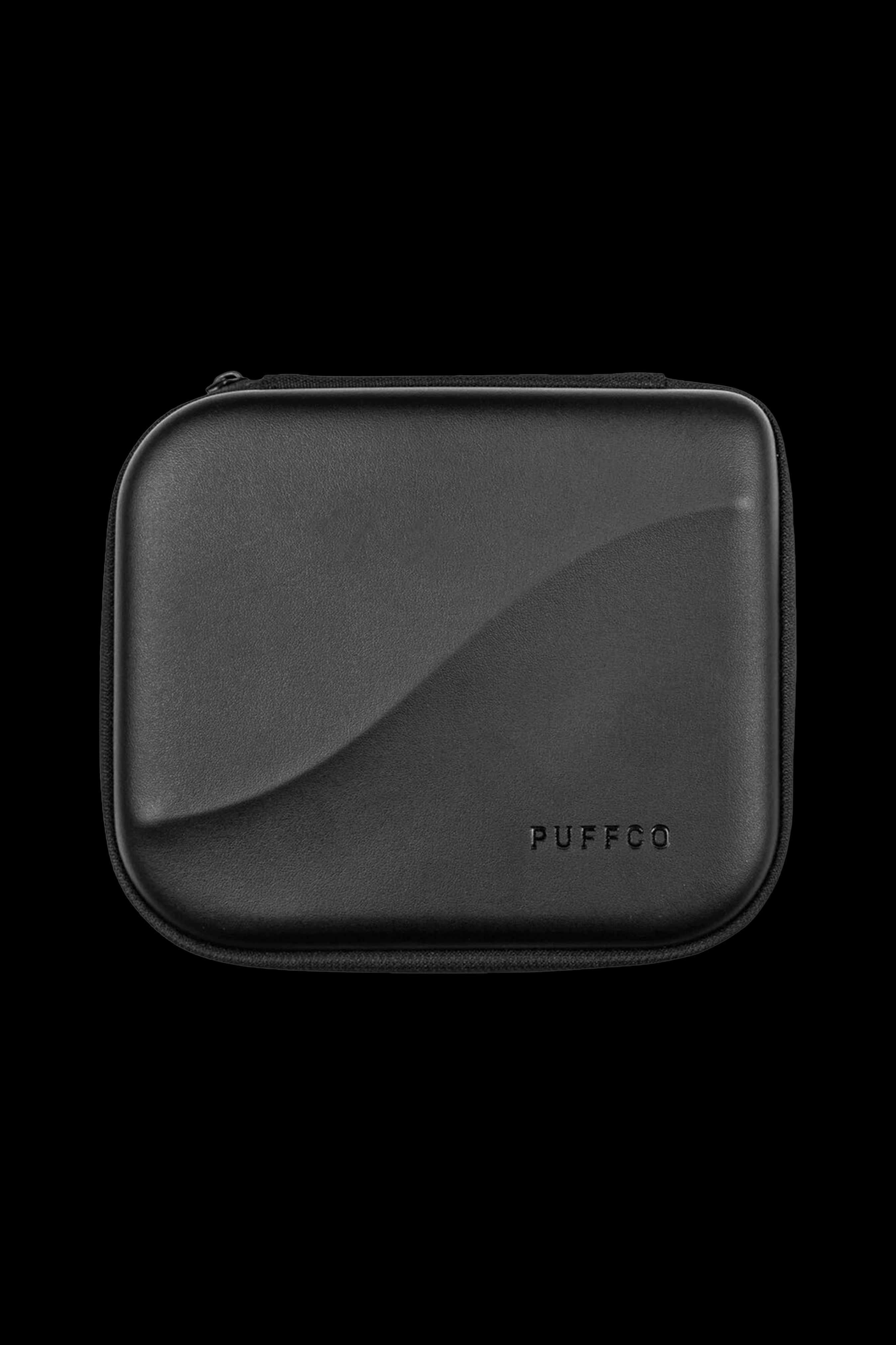 Black Puffco travel case for cannabis concentrates.