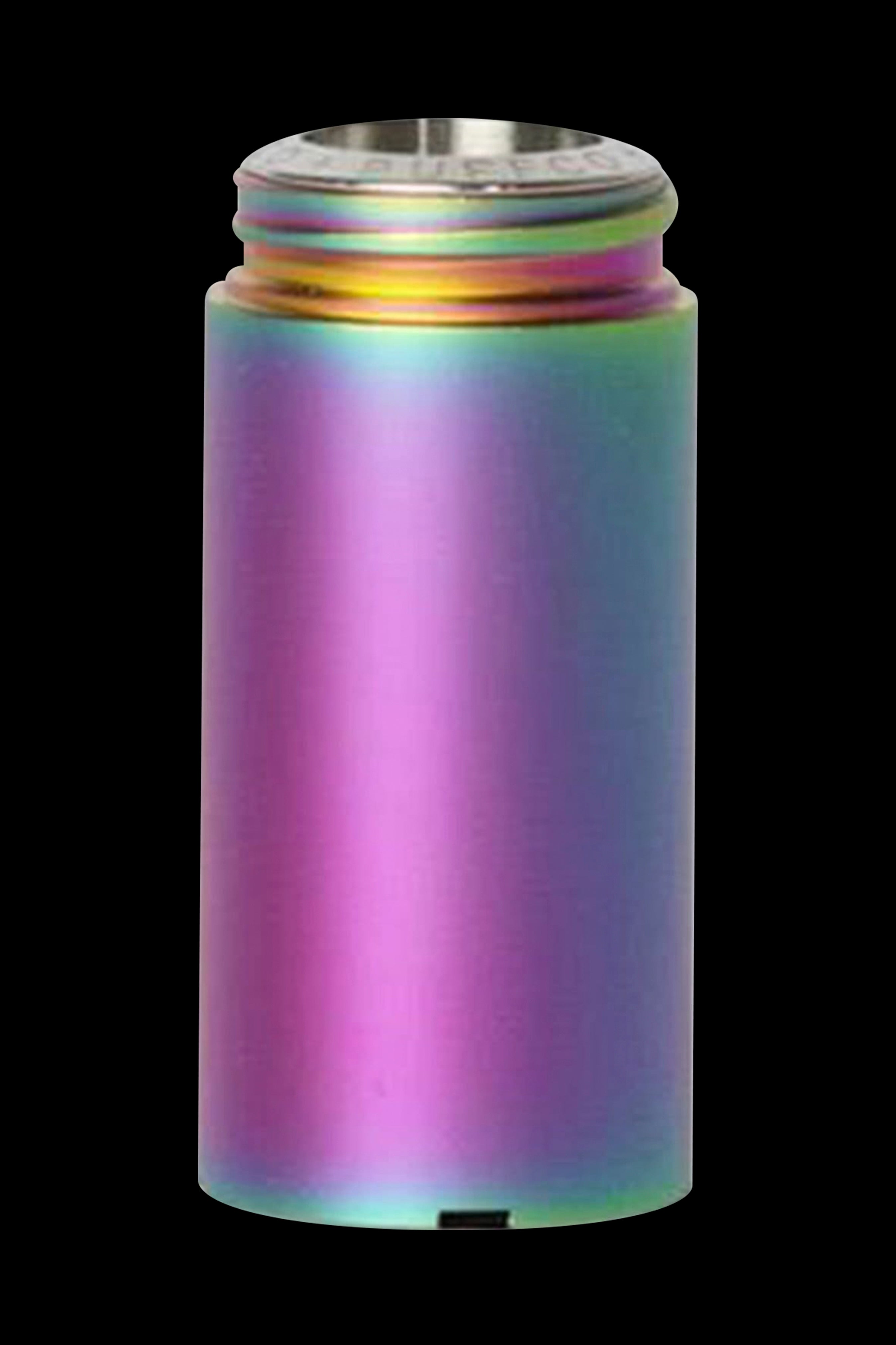 Iridescent cannabis oil cartridge.