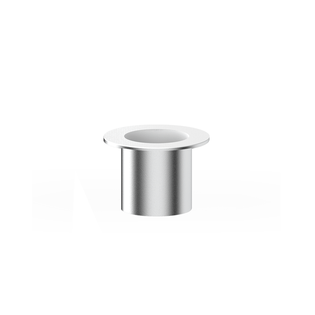 Close-up view of the Dr. Dabber SWITCH: Concentrate Induction Cup, a silver-toned cup against a white background.