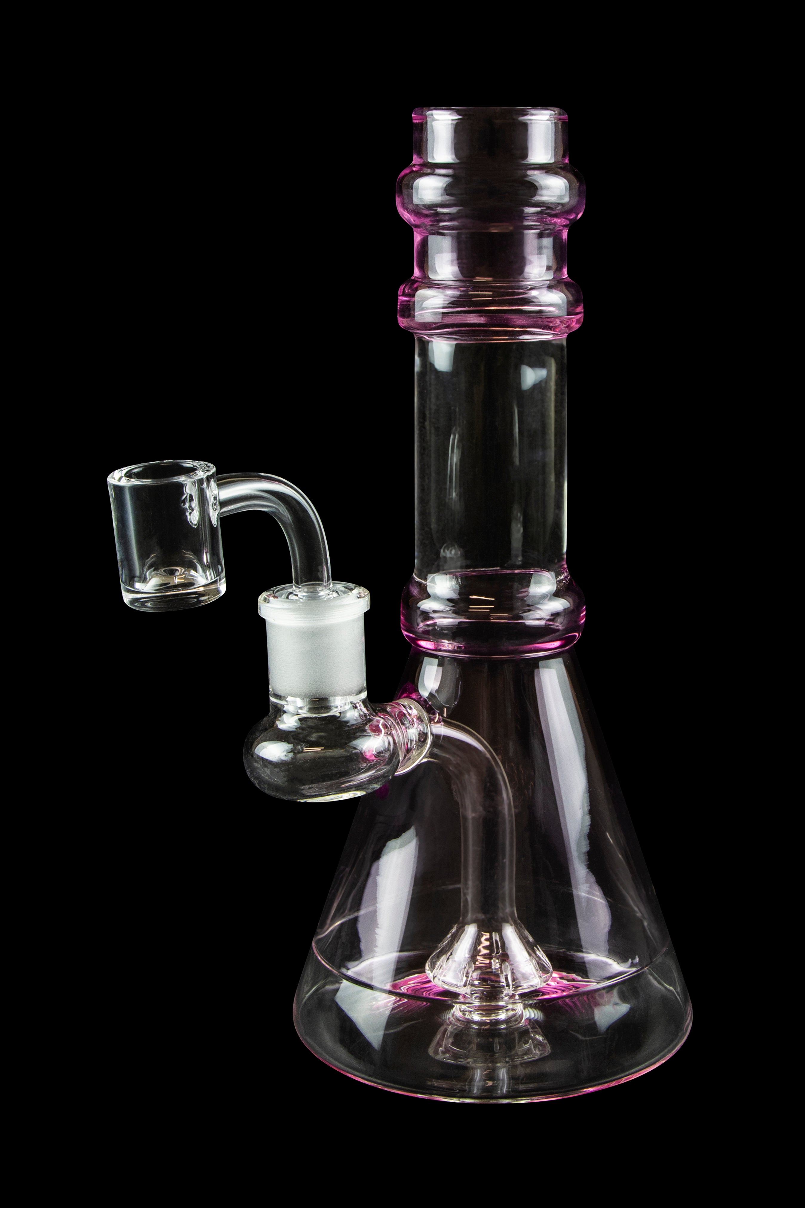Valiant Distribution Transparent Neck Water Pipe w/ Bowl & Banger