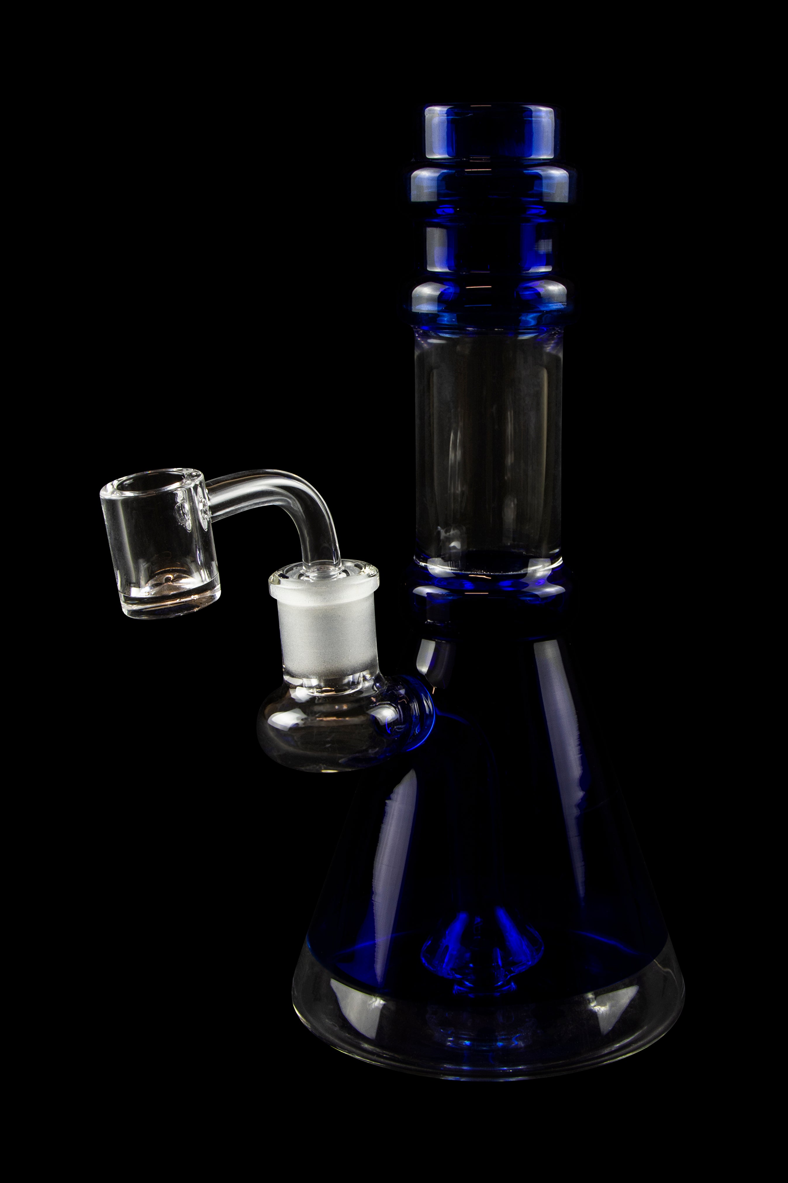Valiant Distribution Transparent Neck Water Pipe w/ Bowl & Banger