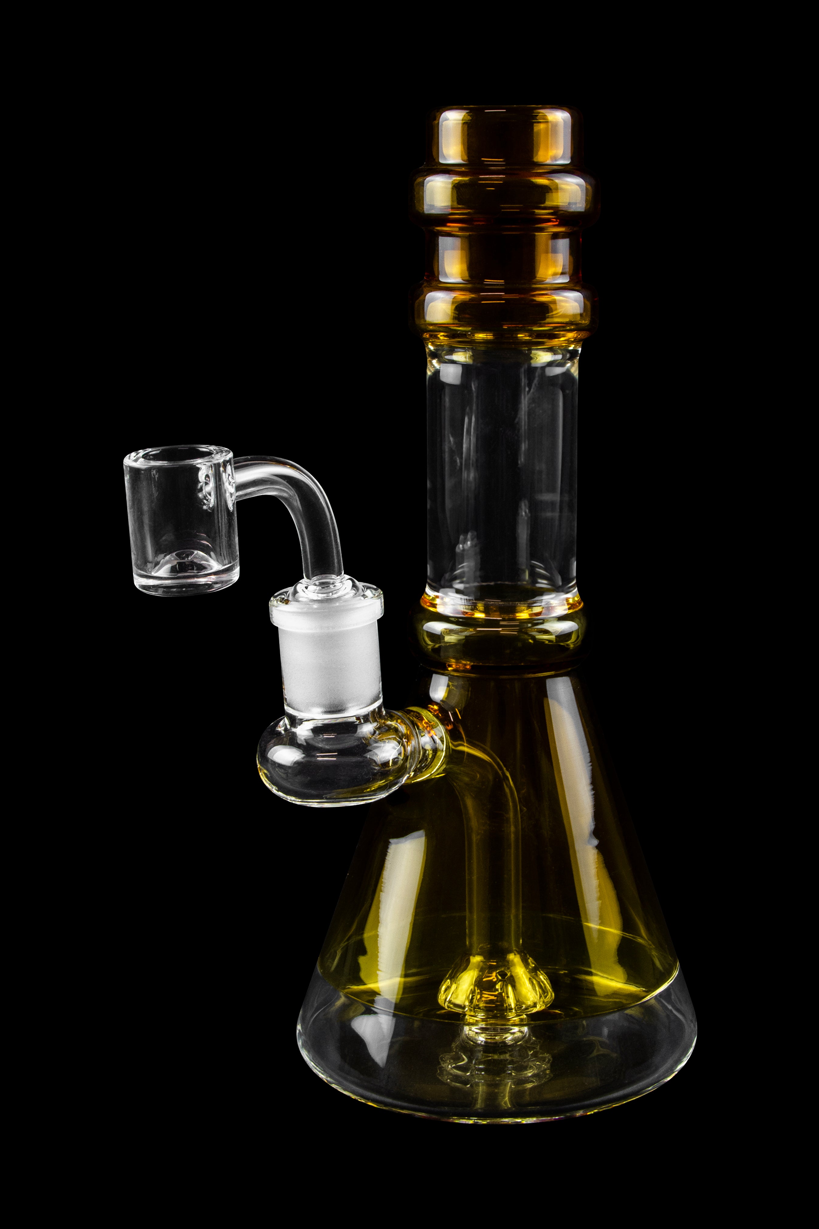 Valiant Distribution Transparent Neck Water Pipe w/ Bowl & Banger