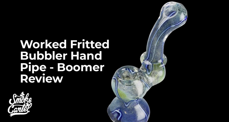 What is the Worked Fritted Bubbler Hand Pipe - Boomer?
