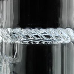 Pulsar Glass Water Pipe With Three Turbine Percs