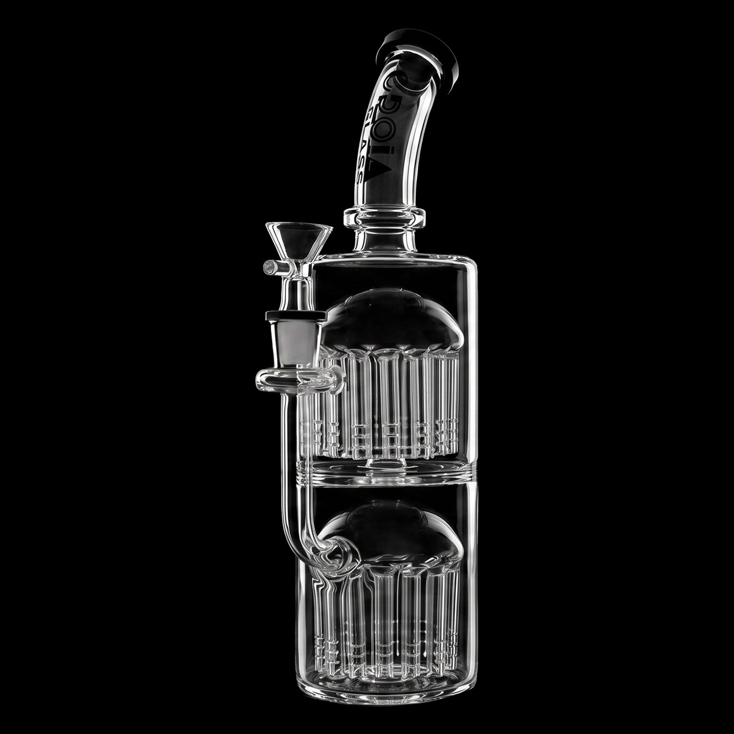 Croia Glass 11" Double Tree Perc Scientific Glass Bong | Croia Glass