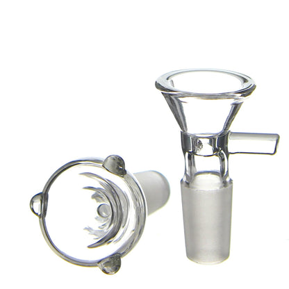 Glass bowls for smoking cannabis.