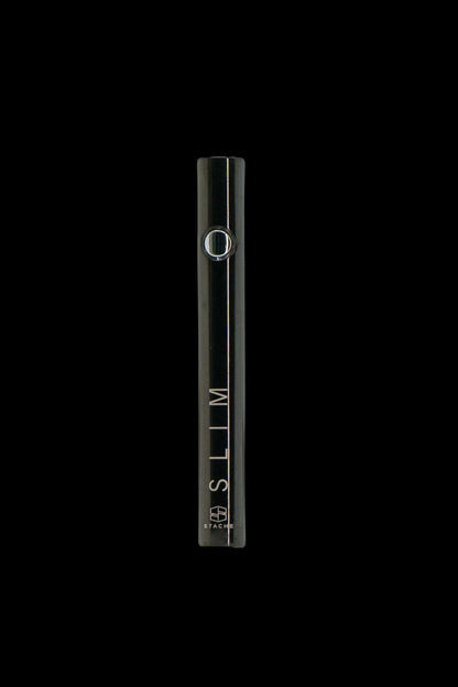 Sleek black cannabis vape pen with “SLIM” vertically printed along the side.