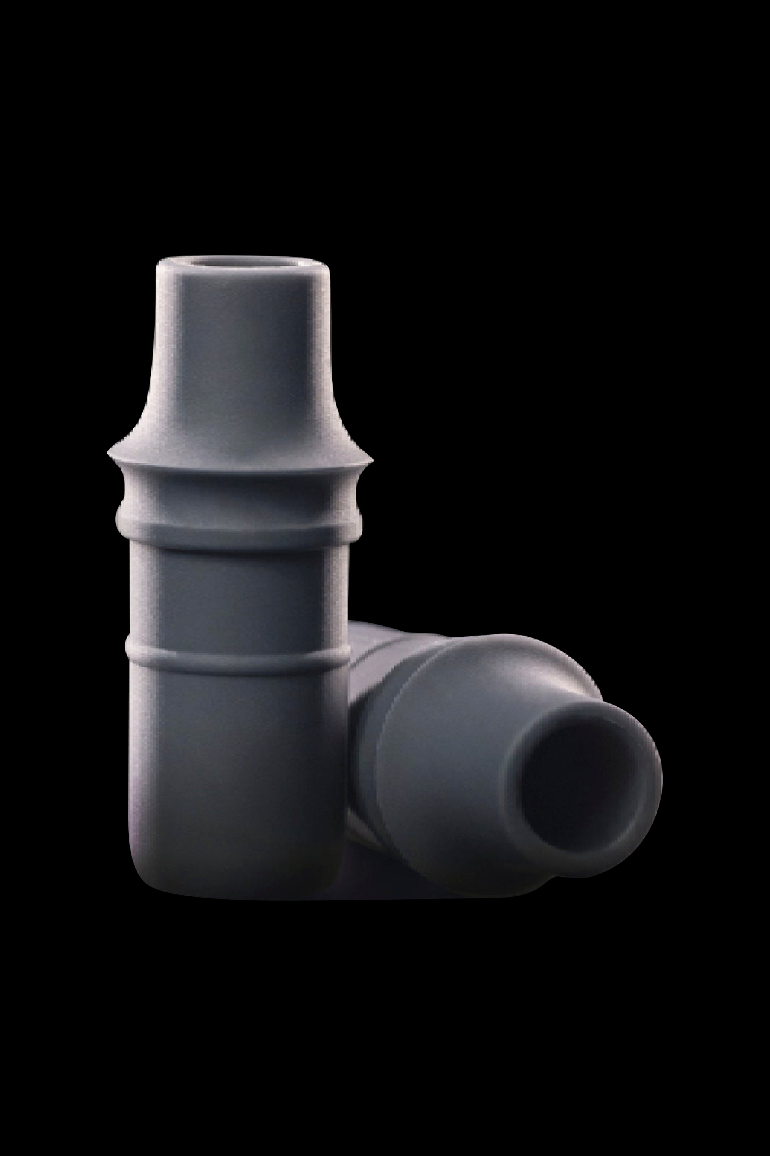 Black silicone cannabis mouthpiece.
