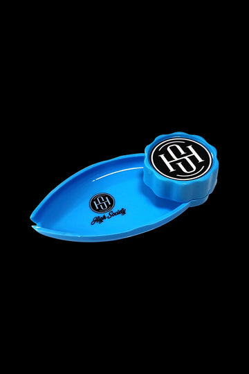 High Society Mini Rolling Tray Grinder Combo - High Society Mini Rolling Tray Grinder Combo
