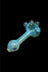 LA Pipes Glass Spoon Pipe - The Spiral Marble Head - LA Pipes Glass Spoon Pipe - The Spiral Marble Head