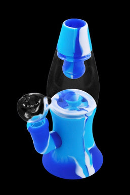 Cloud 8 Lava Lamp Silicone & Glass Water Pipe