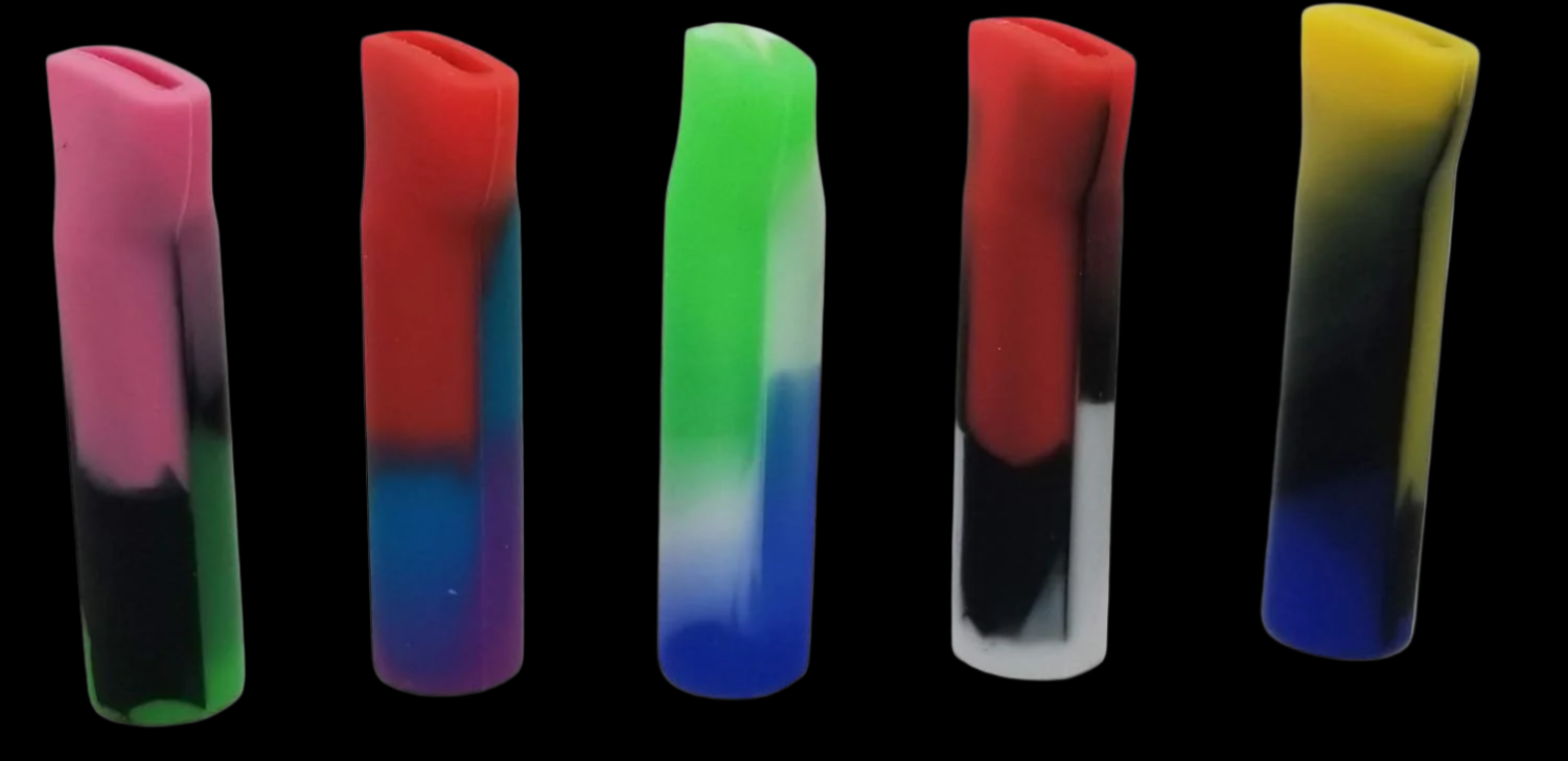 Quik Wikk Trippy Tips 12 Pack Reusable Silicone Rolling Tips - Smoke Bloo