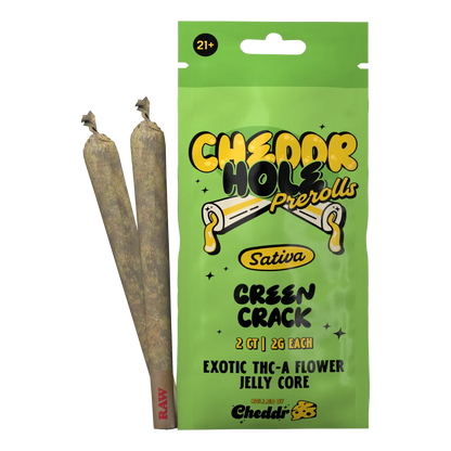 Cheddr Holes - 2g Jelly-Core Hash Holes (2-Pack) GREEN CRACK