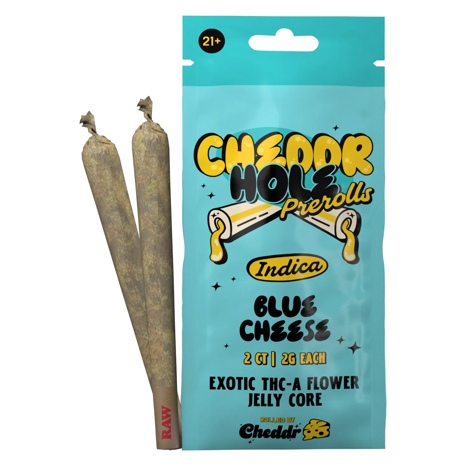 Cheddr Holes - 2g Jelly-Core Hash Holes (2-Pack) BLUE CHEESE