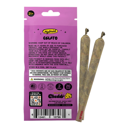 Cheddr Holes - 2g Jelly-Core Hash Holes (2-Pack) GELATO
