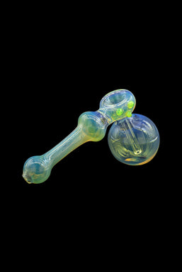 LA Pipes Fumed Bubbler Pipe - The Silver Hammer