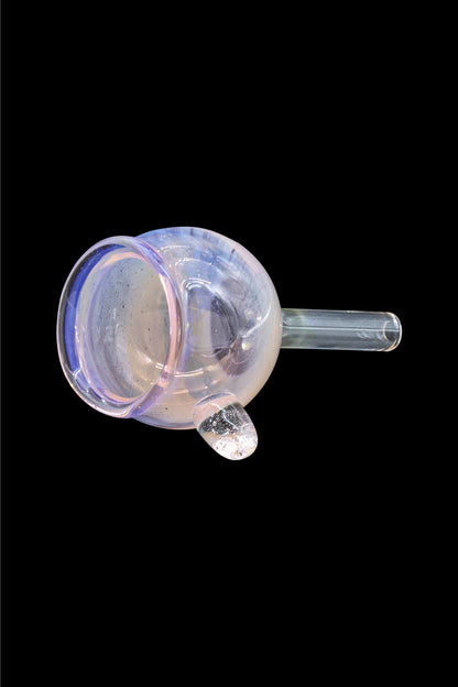 Iridescent glass cannabis oil rig.