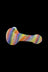 LA Pipes &quot;Rainbow Spirals&quot; White Glass Pipe - LA Pipes &quot;Rainbow Spirals&quot; White Glass Pipe