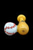 LA Pipes The &quot;420 Stretch&quot; Bat &amp; Baseball Glass Pipe - LA Pipes The &quot;420 Stretch&quot; Bat &amp; Baseball Glass Pipe