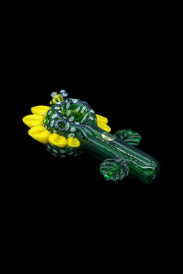 LA Pipes "Sunny Sunflowers" Glass Pipe