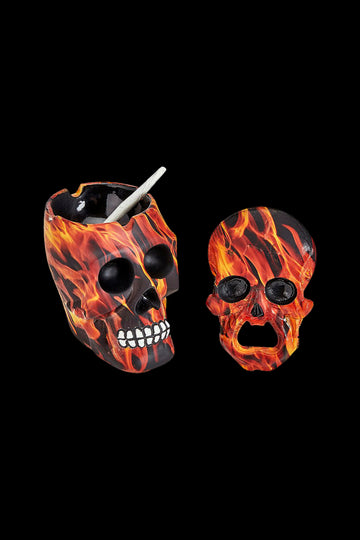 Roast & Toast Flaming Skull Ashtray and Bottle Opener Bundle - Roast & Toast Flaming Skull Ashtray and Bottle Opener Bundle