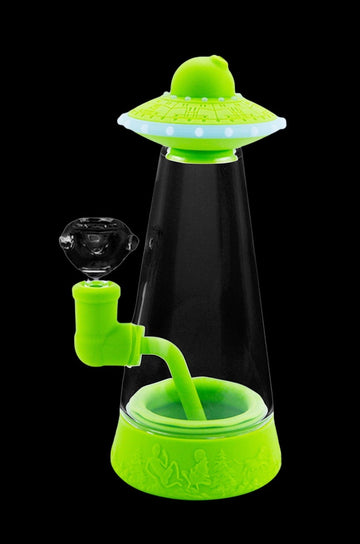 Cloud 8 Flying Saucer Silicone & Glass Water Pipe - Cloud 8 Flying Saucer Silicone & Glass Water Pipe