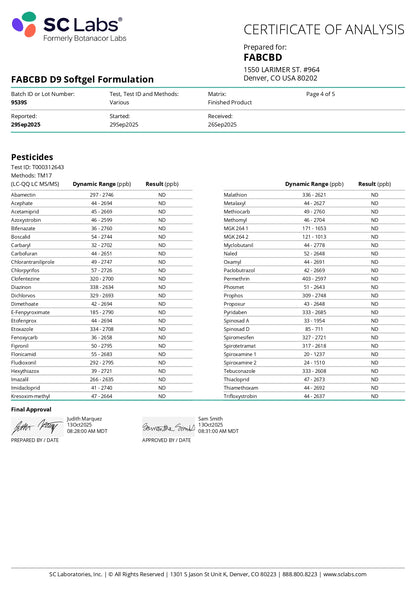 FAB Kites D9 THC Softgels (150mg)