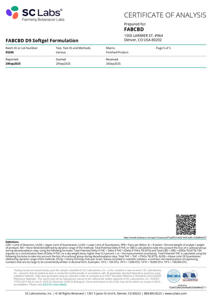 FAB Kites D9 THC Softgels (150mg)