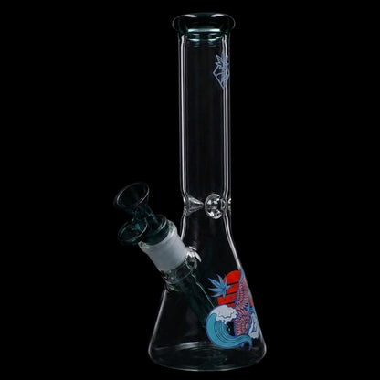 Smoke Cartel Cabana Cannabis Co. Surf Board Water Pipe Teal - 10in