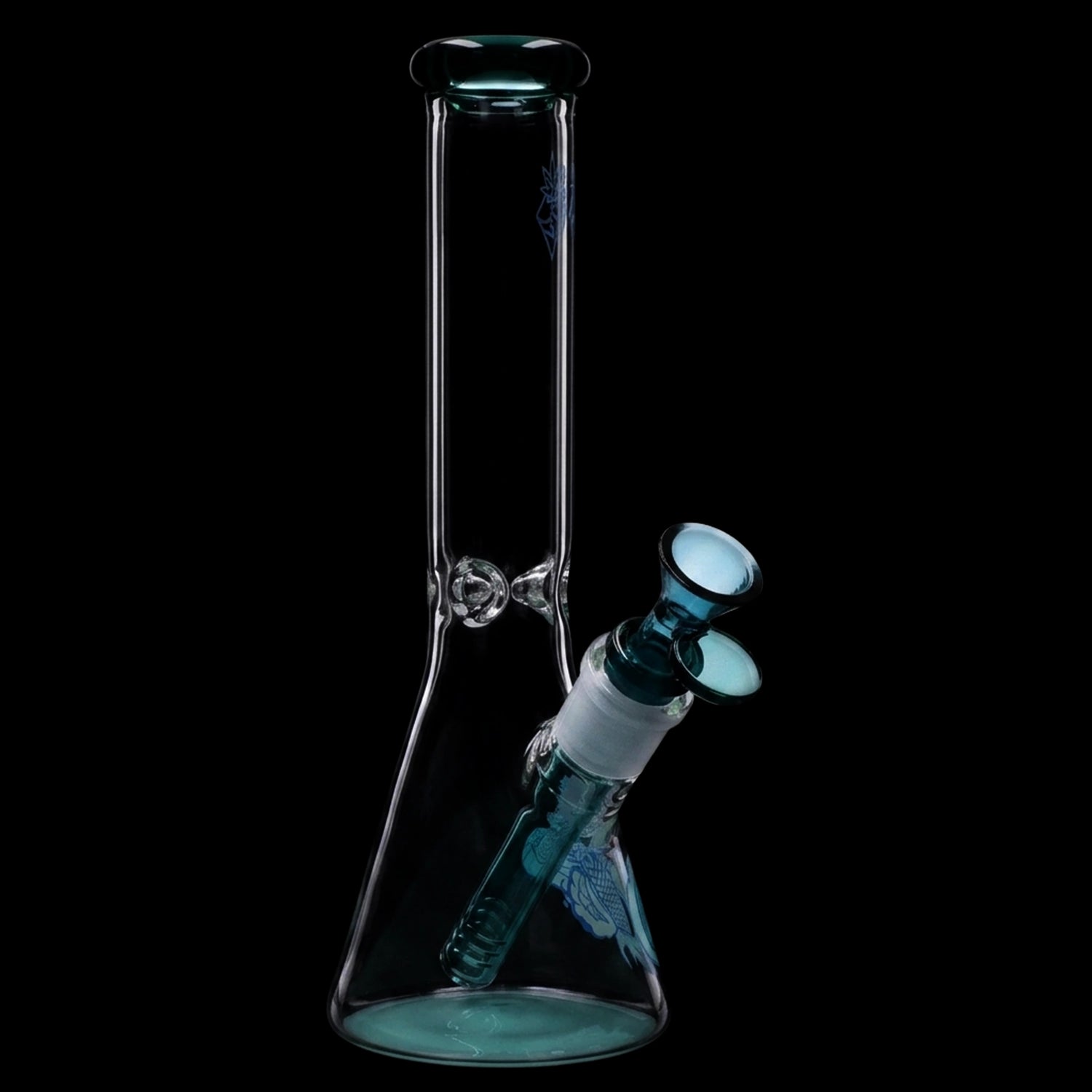 Smoke Cartel Cabana Cannabis Co. Surf Board Water Pipe Teal - 10in