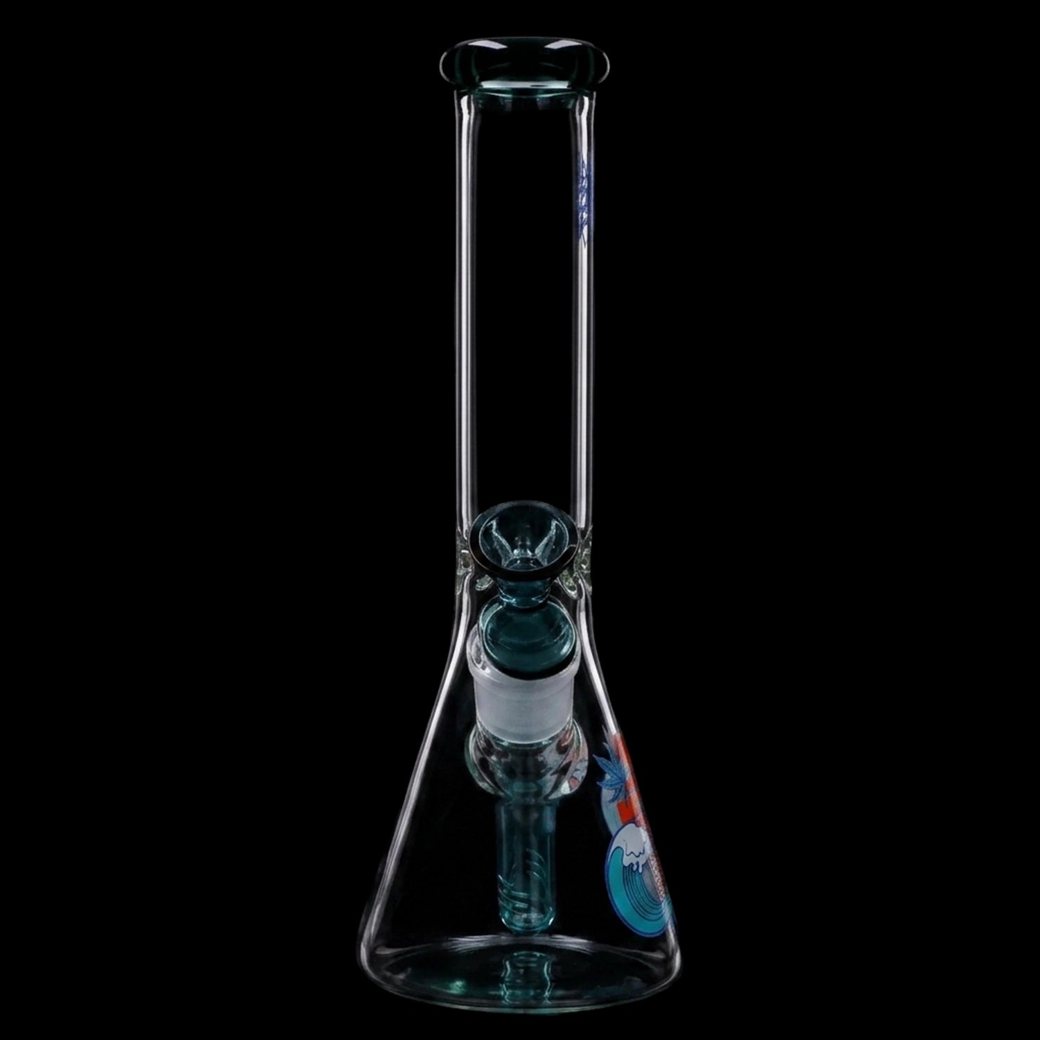 Smoke Cartel Cabana Cannabis Co. Surf Board Water Pipe Teal - 10in