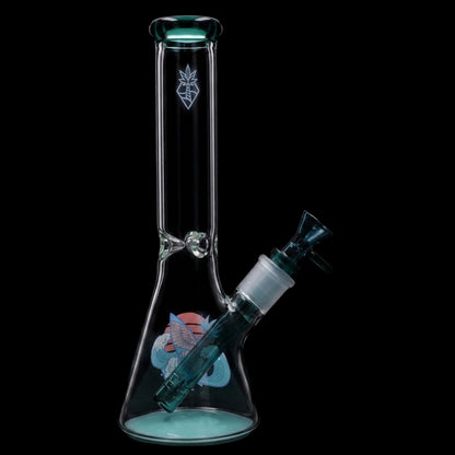 Smoke Cartel Cabana Cannabis Co. Surf Board Water Pipe Teal - 10in