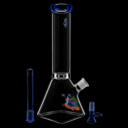 Cabana Cannabis Co. Van Water Pipe Blue - 12in