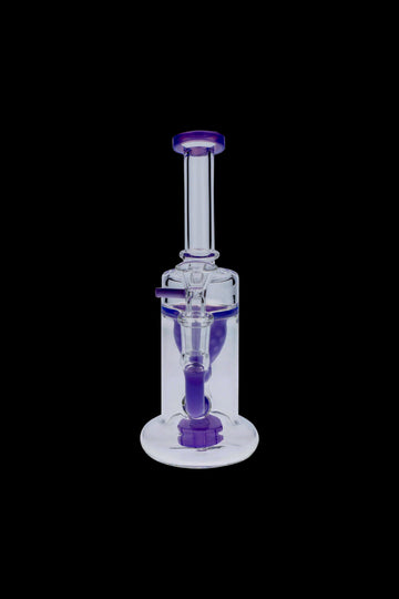 Milky Purple Showerhead Incycler Water Pipe - Milky Purple Showerhead Incycler Water Pipe