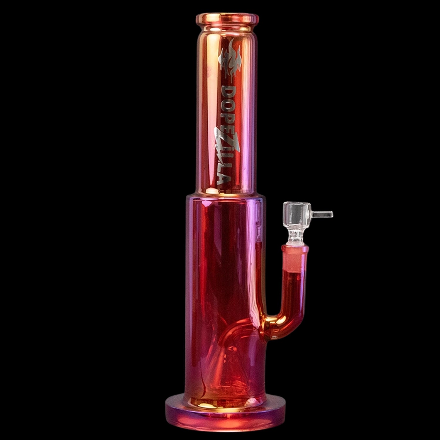 Smoke Cartel Dopezilla Elemental Dragon Straight Tube Water Pipe 13 in. Red