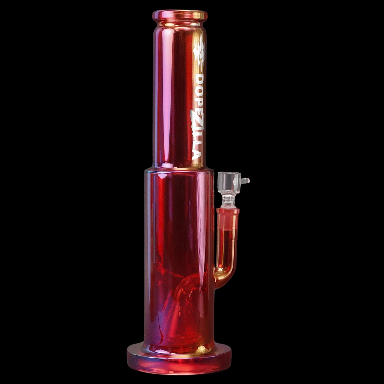 Smoke Cartel Dopezilla Elemental Dragon Straight Tube Water Pipe 13 in. Red