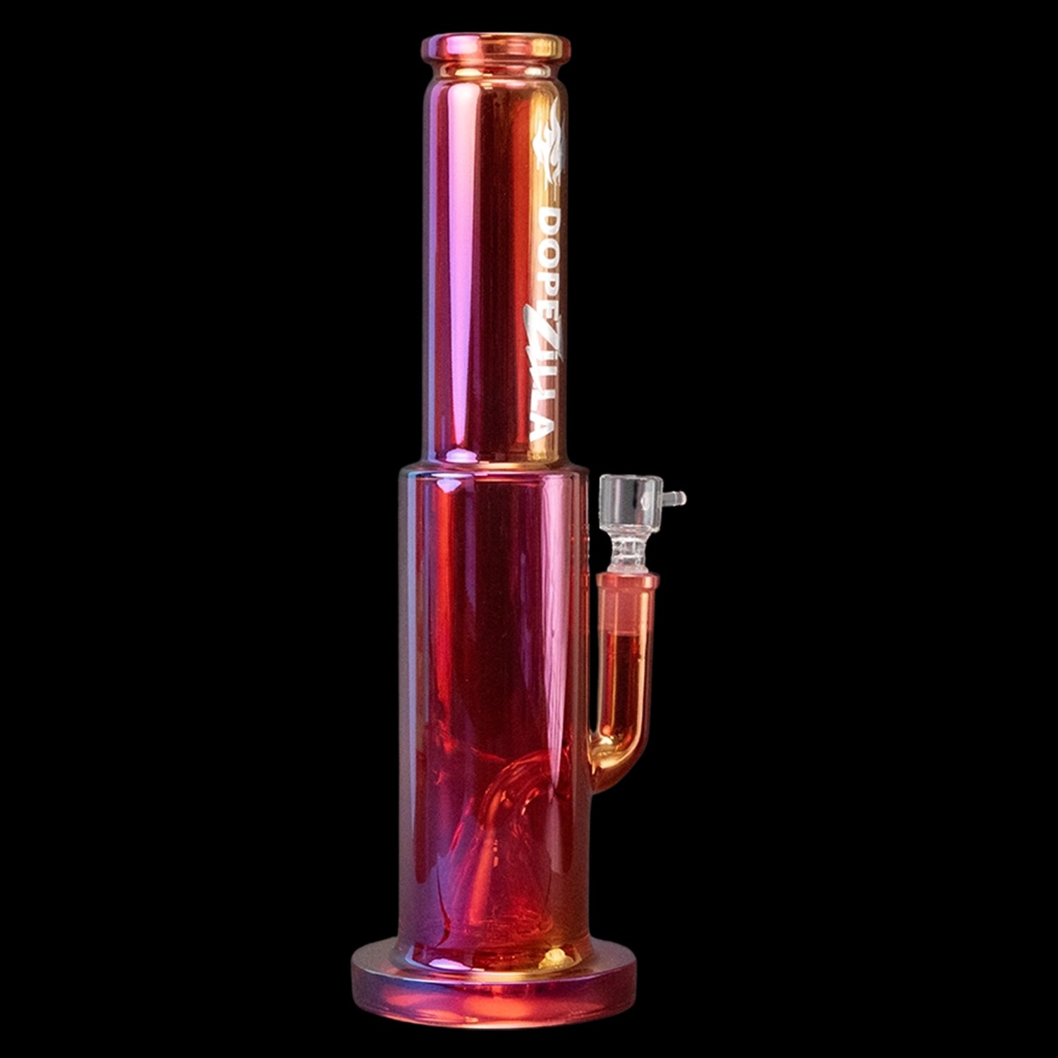 Smoke Cartel Dopezilla Elemental Dragon Straight Tube Water Pipe 13 in. Red