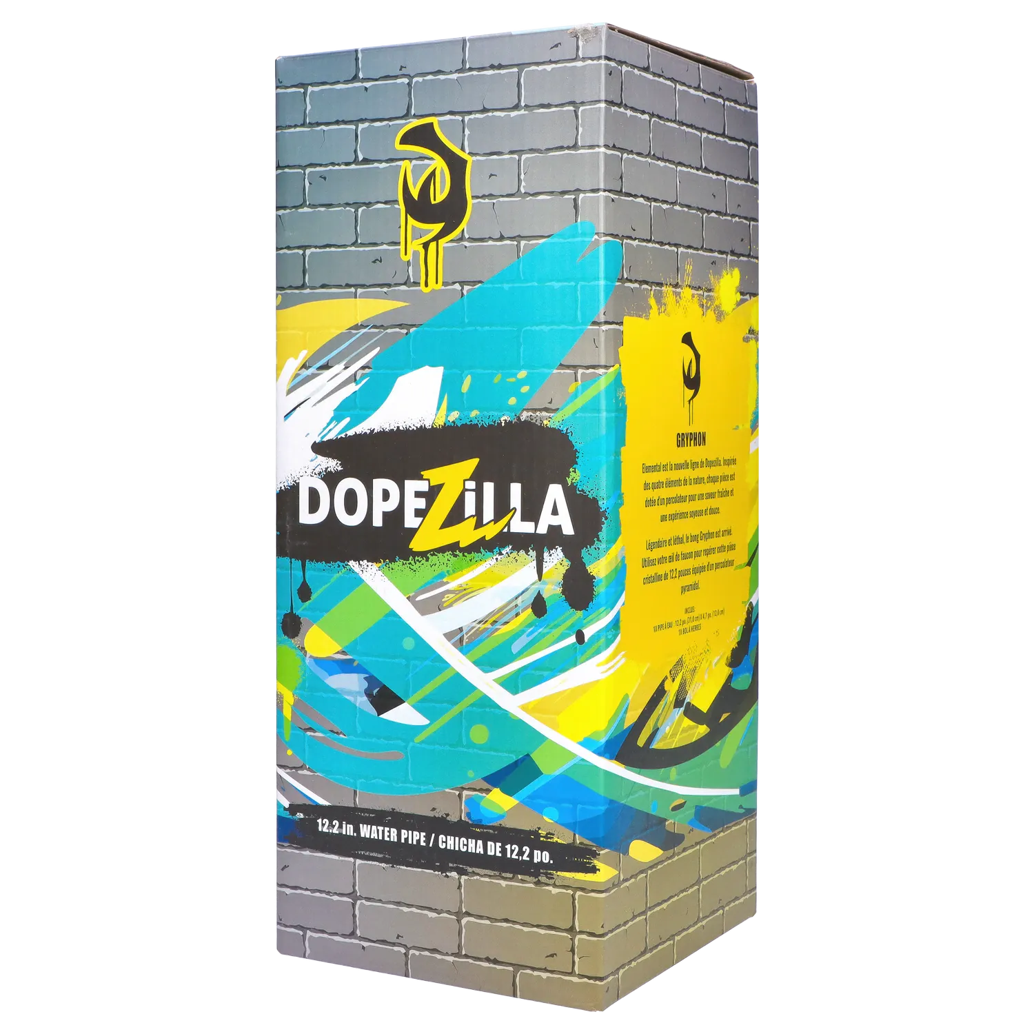 Dopezilla Elemental Gryphon Bent Neck Bong - 12.2 in