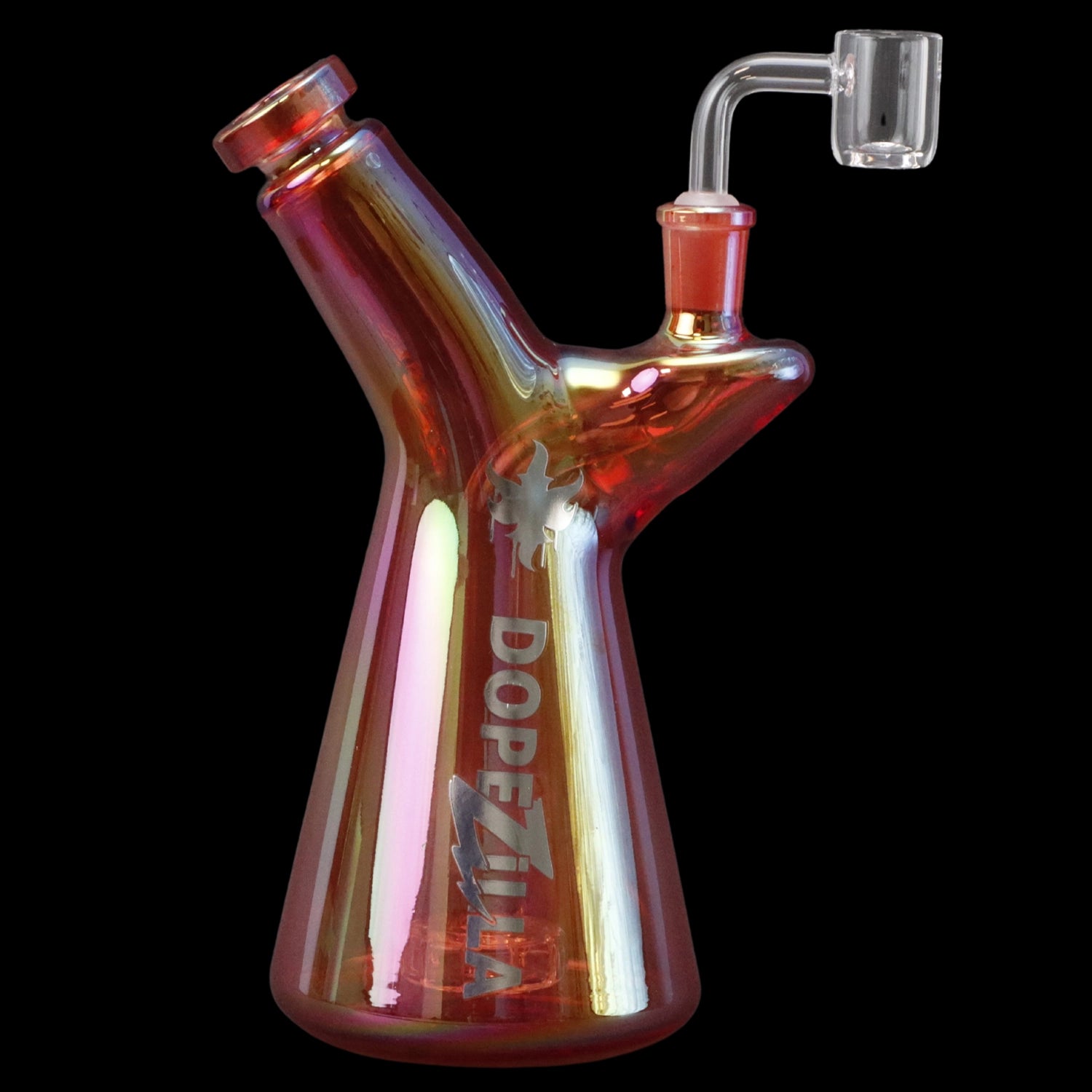 Smoke Cartel Dopezilla Elemental Phoenix Dab Rig 7 in. Orange