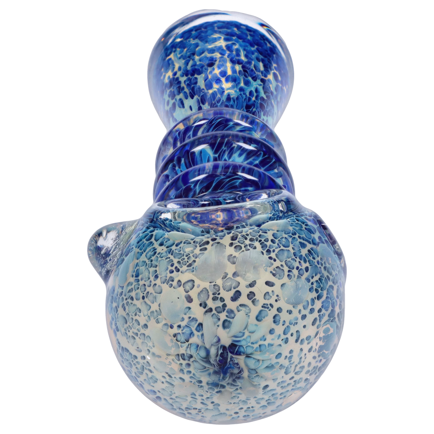 Smoke Cartel Triple Ringed Speckled Spoon Pipe