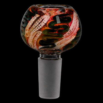 Smoke Cartel Swirly Glass Bowl - 14mm