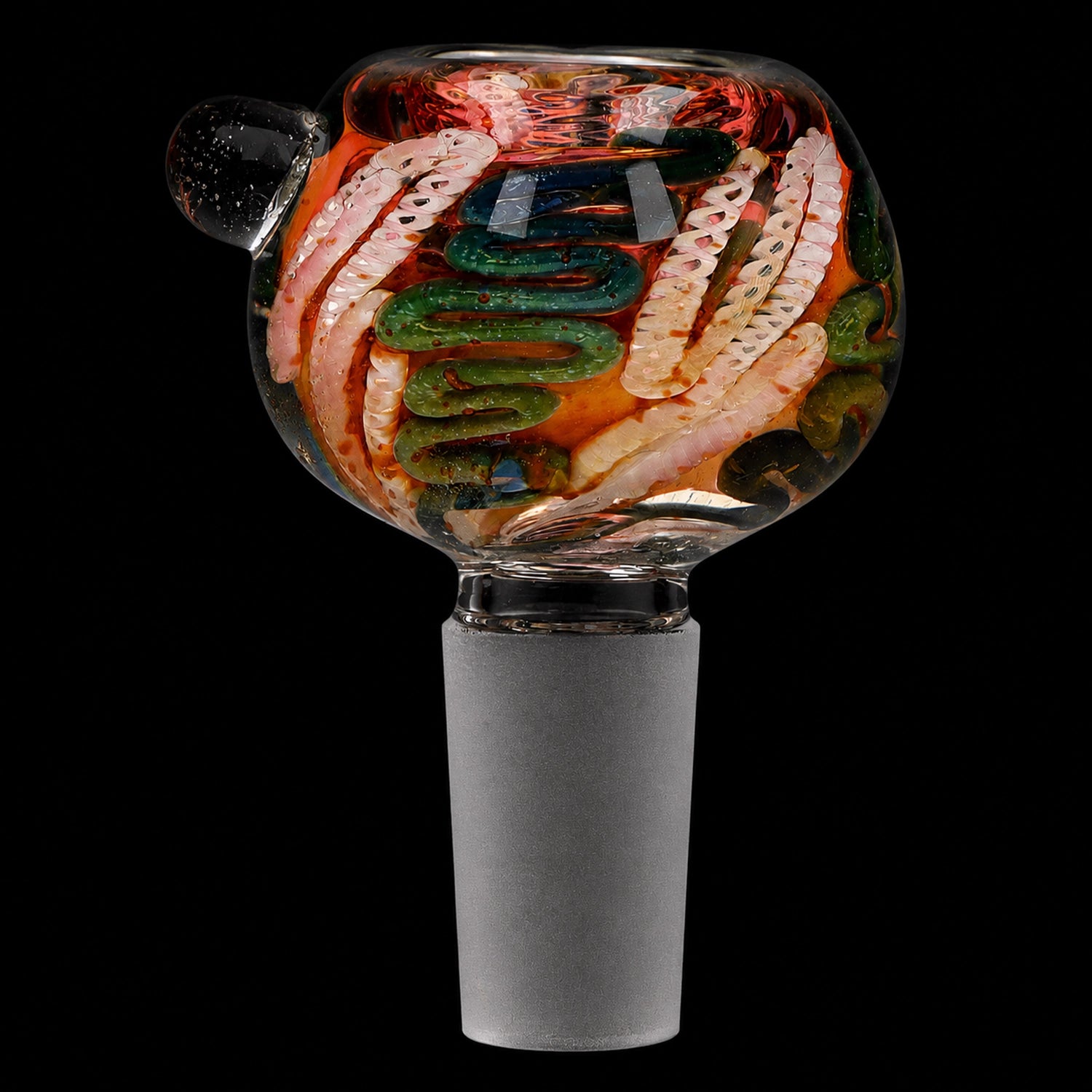 Smoke Cartel Swirly Glass Bowl - 14mm